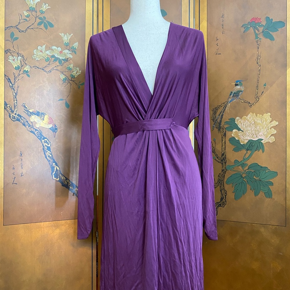 Purple long sleeve BCBG MAXAZRIA dress